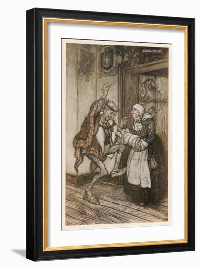 Sleeping Beauty-Arthur Rackham-Framed Art Print