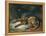 Sleeping Bloodhound-Edwin Henry Landseer-Framed Premier Image Canvas