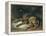 Sleeping Bloodhound-Edwin Henry Landseer-Framed Premier Image Canvas