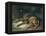 Sleeping Bloodhound-Edwin Henry Landseer-Framed Premier Image Canvas