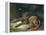 Sleeping Bloodhound-Edwin Henry Landseer-Framed Premier Image Canvas