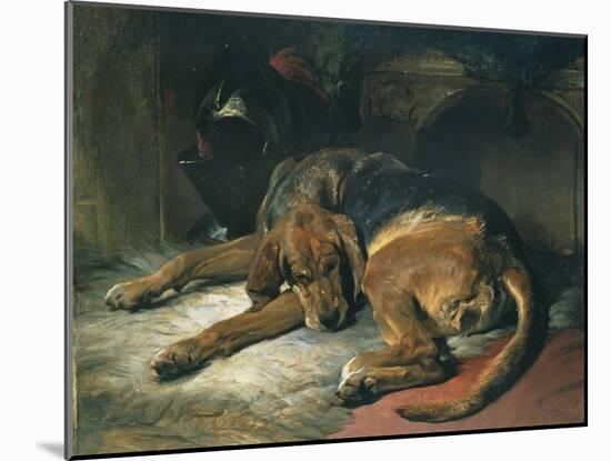 Sleeping Bloodhound-Edwin Henry Landseer-Mounted Giclee Print
