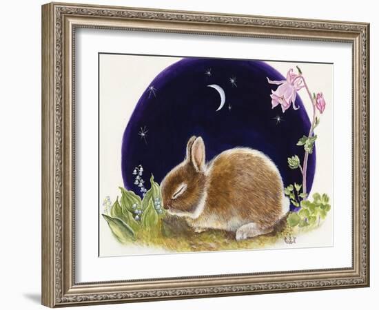 Sleeping Bunny-Judy Mastrangelo-Framed Giclee Print