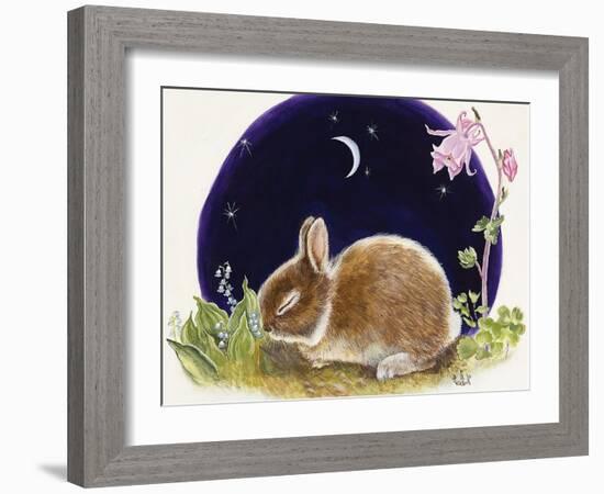 Sleeping Bunny-Judy Mastrangelo-Framed Giclee Print