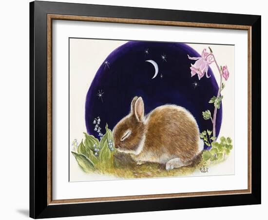 Sleeping Bunny-Judy Mastrangelo-Framed Giclee Print