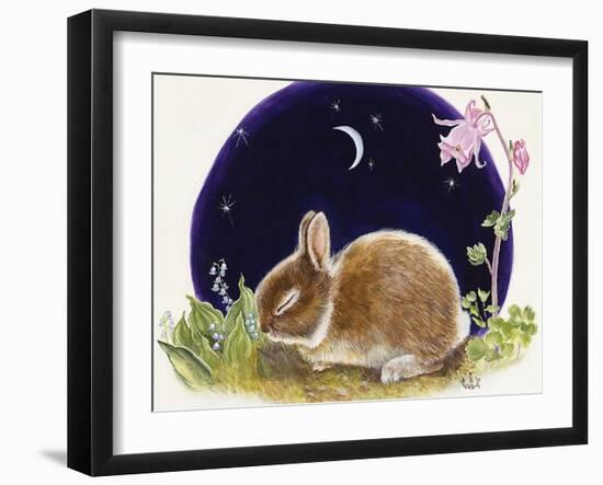 Sleeping Bunny-Judy Mastrangelo-Framed Giclee Print