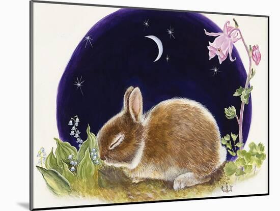 Sleeping Bunny-Judy Mastrangelo-Mounted Giclee Print