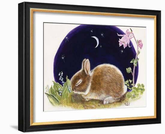 Sleeping Bunny-Judy Mastrangelo-Framed Giclee Print