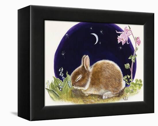 Sleeping Bunny-Judy Mastrangelo-Framed Premier Image Canvas