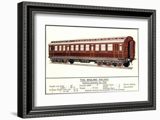 Sleeping Carriage No. 2765, Midland Railway-null-Framed Art Print