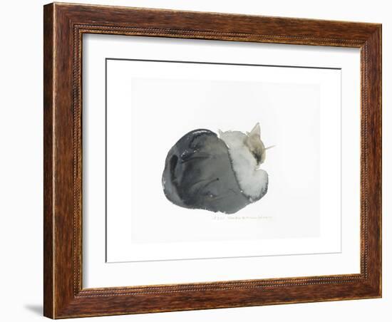 Sleeping cat, 1985-Claudia Hutchins-Puechavy-Framed Giclee Print