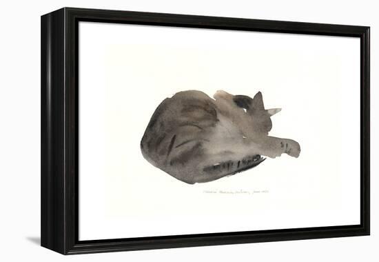 Sleeping cat, 1985-Claudia Hutchins-Puechavy-Framed Premier Image Canvas