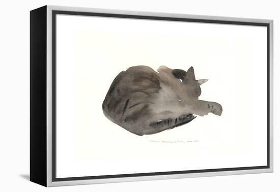 Sleeping cat, 1985-Claudia Hutchins-Puechavy-Framed Premier Image Canvas