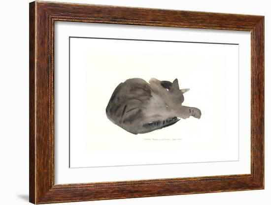 Sleeping cat, 1985-Claudia Hutchins-Puechavy-Framed Giclee Print