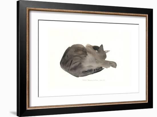 Sleeping cat, 1985-Claudia Hutchins-Puechavy-Framed Giclee Print