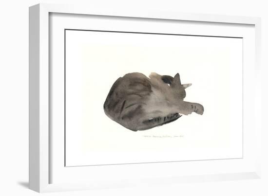 Sleeping cat, 1985-Claudia Hutchins-Puechavy-Framed Giclee Print