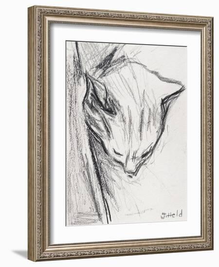 Sleeping Cat, 2015-Julie Held-Framed Giclee Print