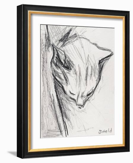 Sleeping Cat, 2015-Julie Held-Framed Giclee Print