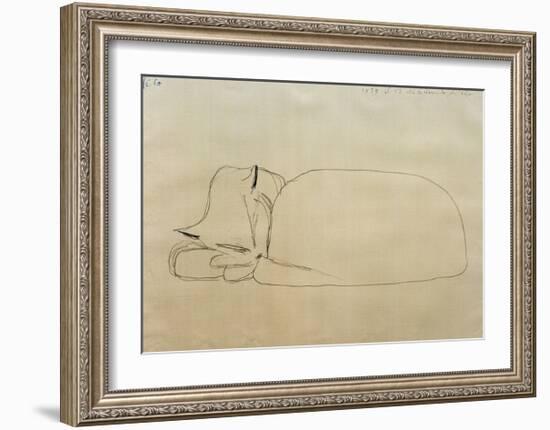 Sleeping Cat-Paul Klee-Framed Giclee Print