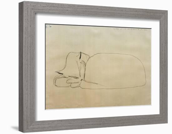 Sleeping Cat-Paul Klee-Framed Giclee Print