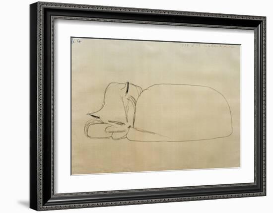 Sleeping Cat-Paul Klee-Framed Giclee Print