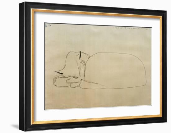 Sleeping Cat-Paul Klee-Framed Giclee Print