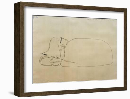 Sleeping Cat-Paul Klee-Framed Giclee Print