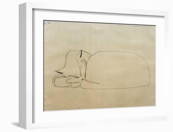 Sleeping Cat-Paul Klee-Framed Giclee Print