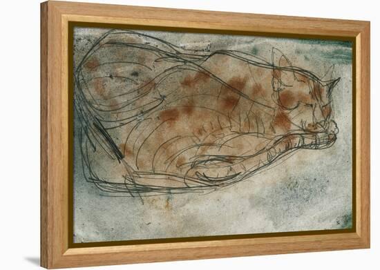 Sleeping Cat-Paul Klee-Framed Premier Image Canvas