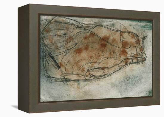 Sleeping Cat-Paul Klee-Framed Premier Image Canvas