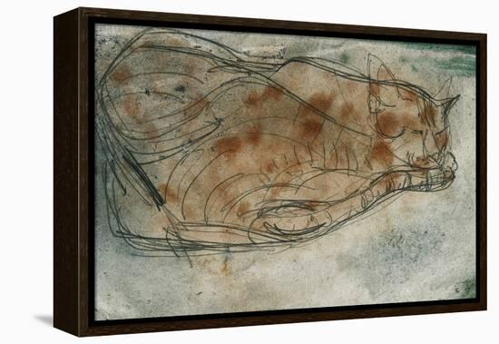 Sleeping Cat-Paul Klee-Framed Premier Image Canvas