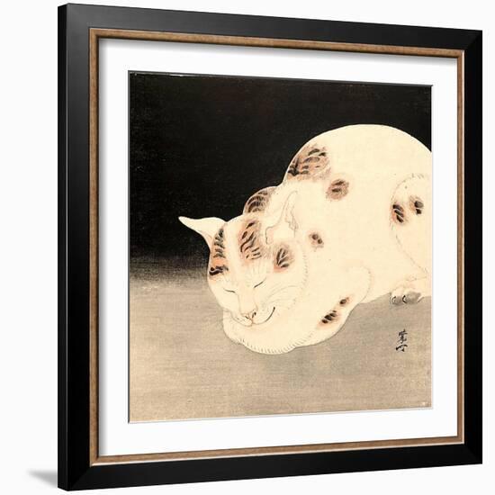 Sleeping Cat-Kyosai Kawanabe-Framed Giclee Print