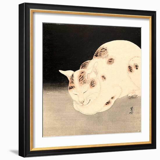 Sleeping Cat-Kyosai Kawanabe-Framed Giclee Print