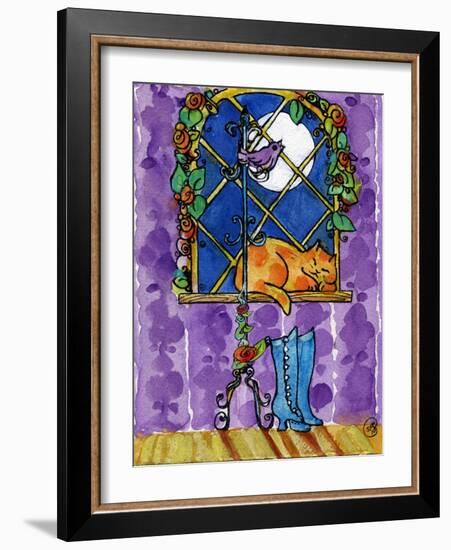 Sleeping Cat-sylvia pimental-Framed Art Print