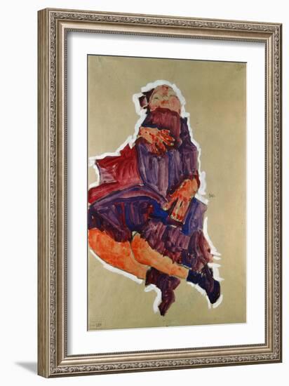 Sleeping Child, 1910-Egon Schiele-Framed Giclee Print