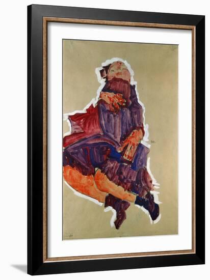 Sleeping Child, 1910-Egon Schiele-Framed Giclee Print