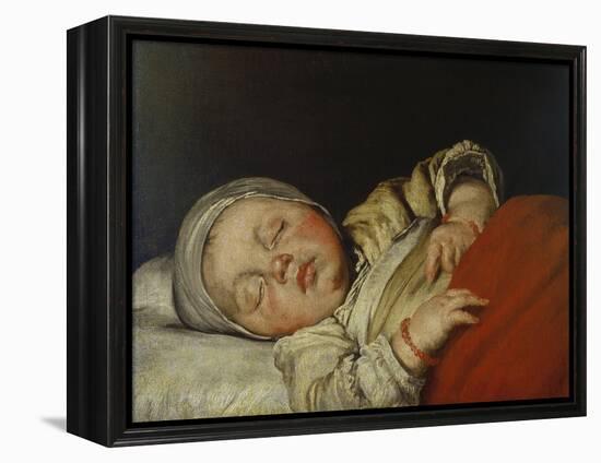 Sleeping Child-Bernardo Strozzi-Framed Premier Image Canvas