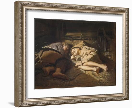 Sleeping Children, 1870-Viano-Framed Giclee Print