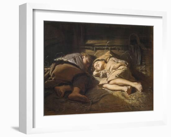 Sleeping Children, 1870-Viano-Framed Giclee Print