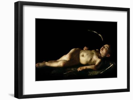 Sleeping Cupid, 1608-Caravaggio-Framed Giclee Print