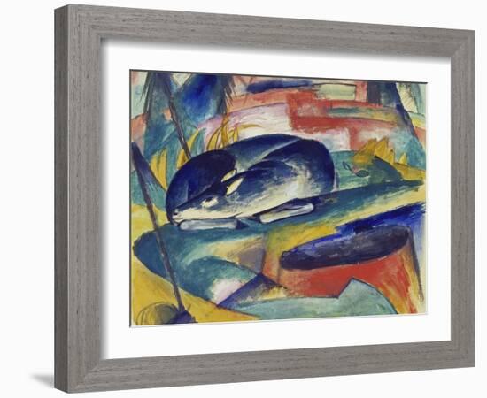 Sleeping Deer, 1912/13-Franz Marc-Framed Giclee Print