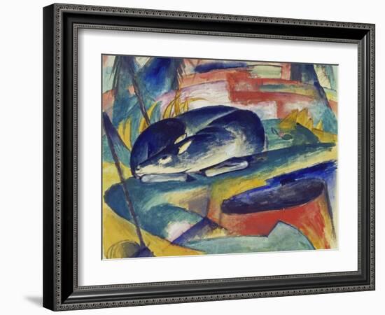 Sleeping Deer, 1912/13-Franz Marc-Framed Giclee Print