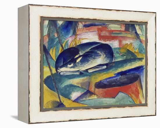 Sleeping Deer, 1912/13-Franz Marc-Framed Premier Image Canvas