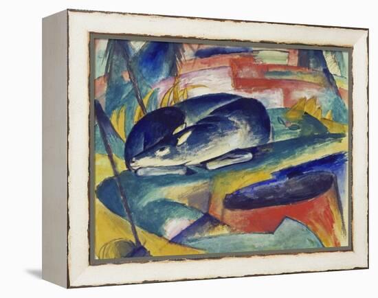 Sleeping Deer, 1912/13-Franz Marc-Framed Premier Image Canvas