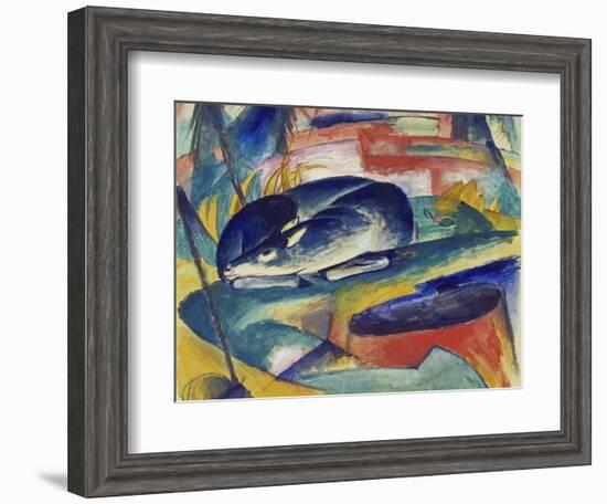 Sleeping Deer, 1912/13-Franz Marc-Framed Giclee Print