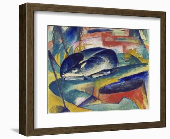 Sleeping Deer, 1912/13-Franz Marc-Framed Giclee Print