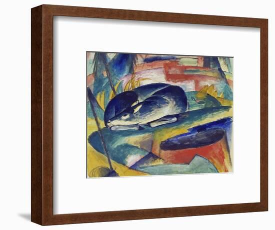 Sleeping Deer, 1912/13-Franz Marc-Framed Giclee Print