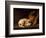 Sleeping Dog, 1650-Gerrit Dou-Framed Art Print