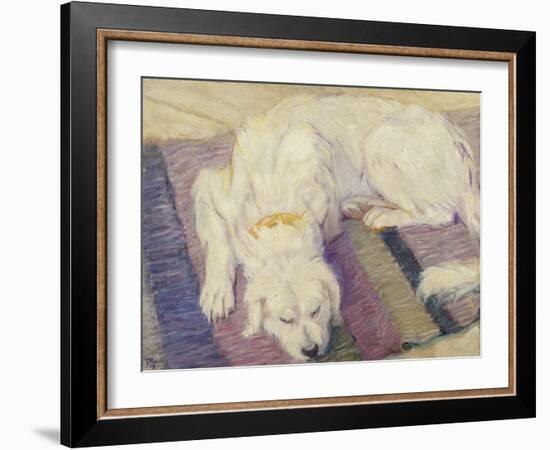 Sleeping Dog, 1909-Franz Marc-Framed Giclee Print