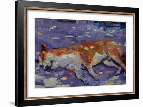 Sleeping Dog 2021 (oil)-Tilly Willis-Framed Giclee Print